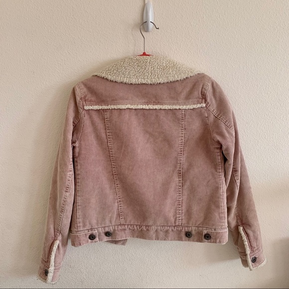 Pink shearling jacket - Picture 2 of 2